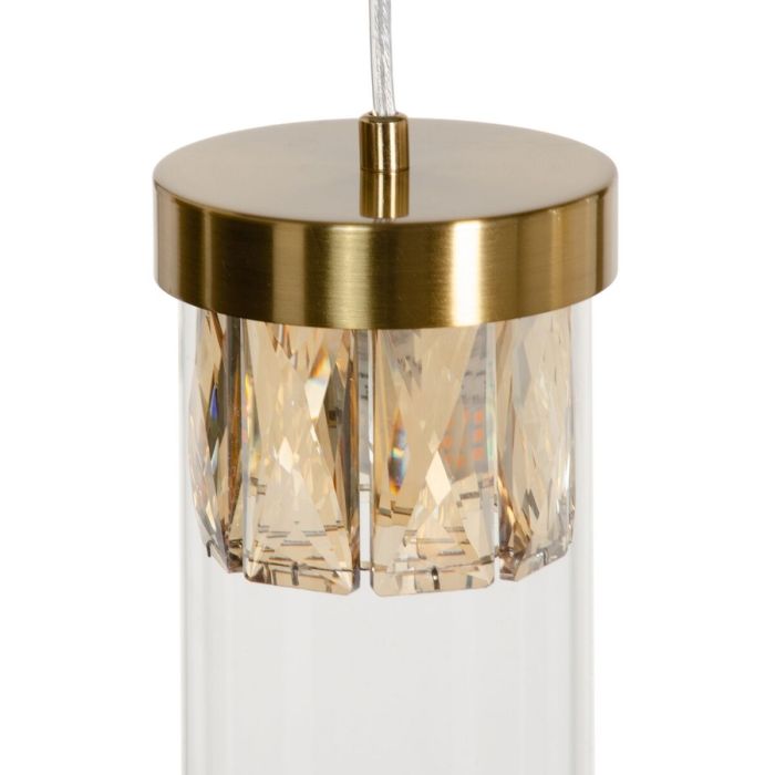 Lámpara de Techo 91 x 11 x 45 cm Cristal Dorado Metal 5