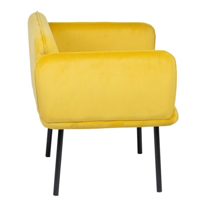 Sillón Amarillo Negro 100 % poliéster 76 x 64 x 77 cm 7