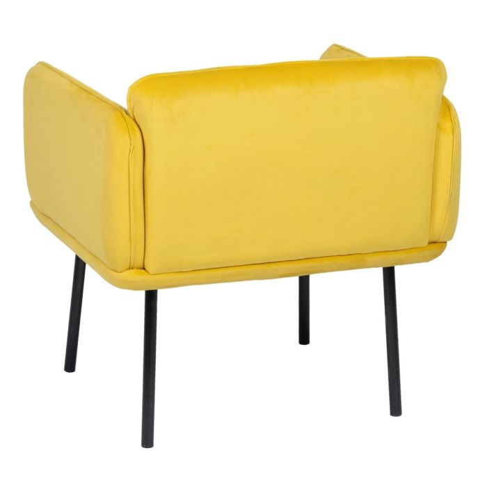 Sillón Amarillo Negro 100 % poliéster 76 x 64 x 77 cm 6