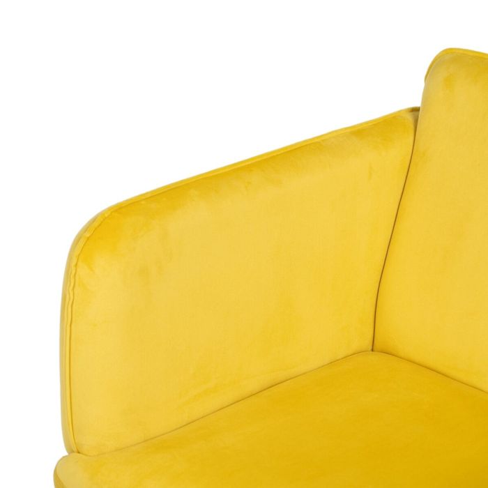 Sillón Amarillo Negro 100 % poliéster 76 x 64 x 77 cm 4