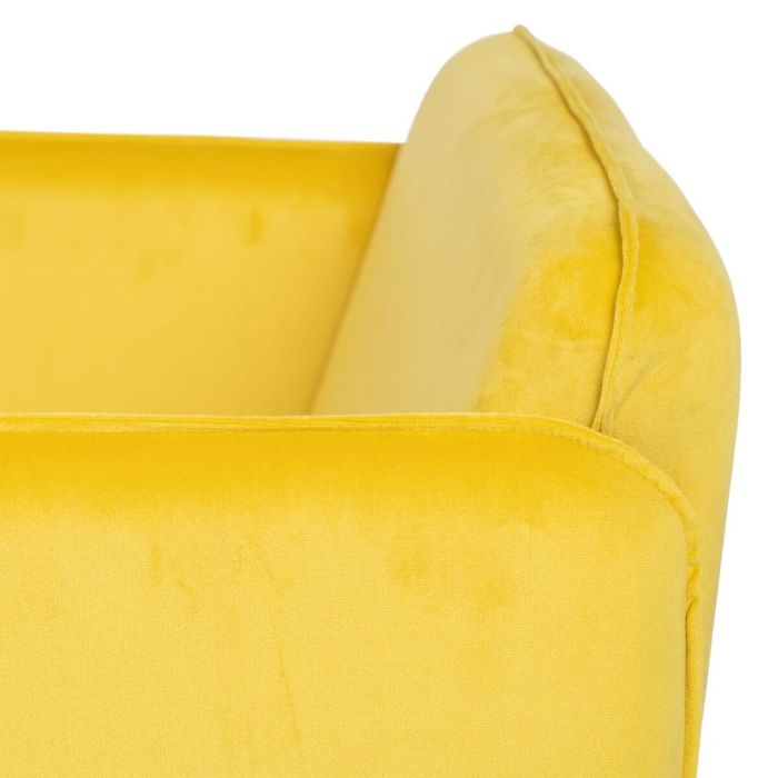 Sillón Amarillo Negro 100 % poliéster 76 x 64 x 77 cm 3