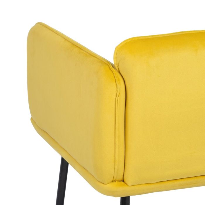 Sillón Amarillo Negro 100 % poliéster 76 x 64 x 77 cm 2