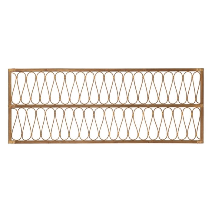 Cabecero de Cama 160 x 60 cm Natural Madera Ratán Cabecero de Cama 160 x 60 cm Natural Madera Ratán