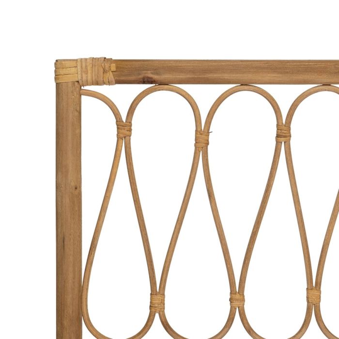 Cabecero de Cama 160 x 60 cm Natural Madera Ratán 2 Cabecero de Cama 160 x 60 cm Natural Madera Ratán 2
