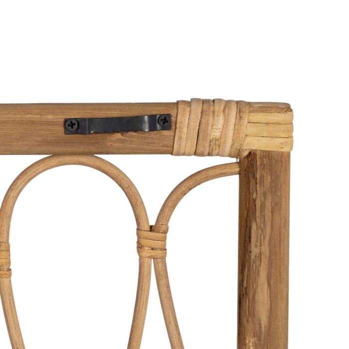 Cabecero de Cama 160 x 60 cm Natural Madera Ratán 1 Cabecero de Cama 160 x 60 cm Natural Madera Ratán 1