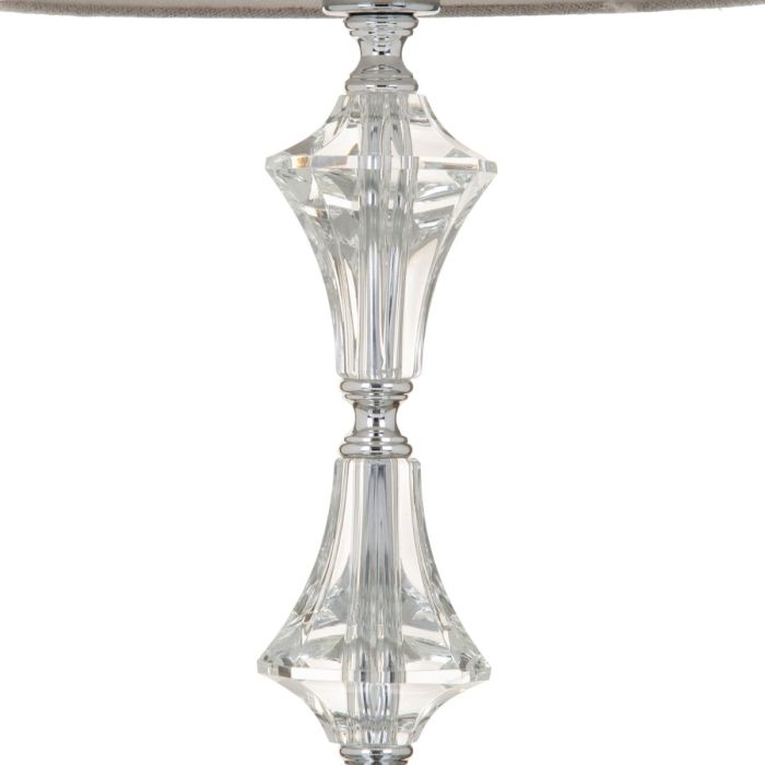 Lámpara de mesa Plateado Cristal 60 W 220 V 240 V 220-240 V 32 x 32 x 57 cm 5