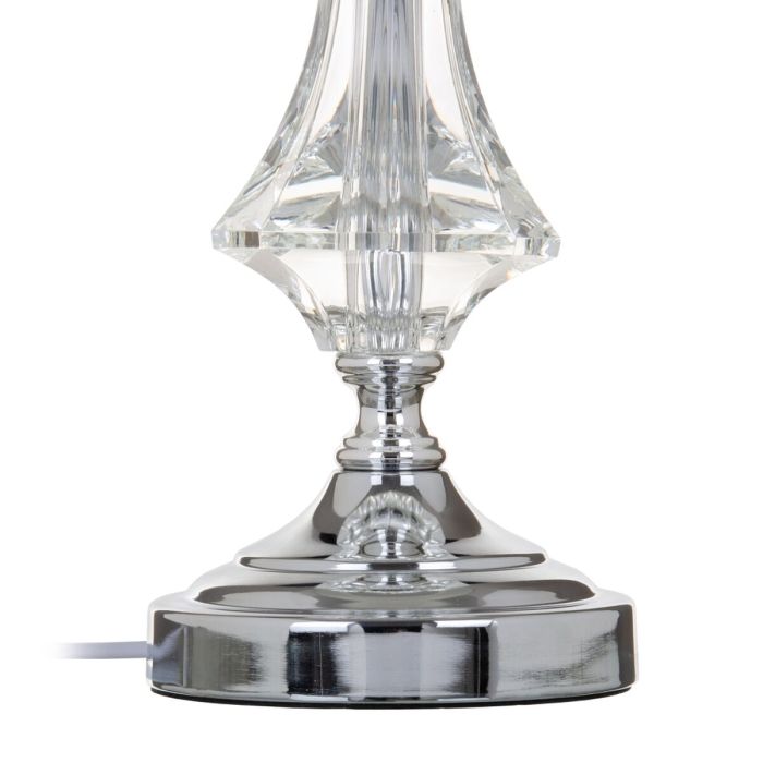 Lámpara de mesa Plateado Cristal 60 W 220 V 240 V 220-240 V 32 x 32 x 57 cm 4
