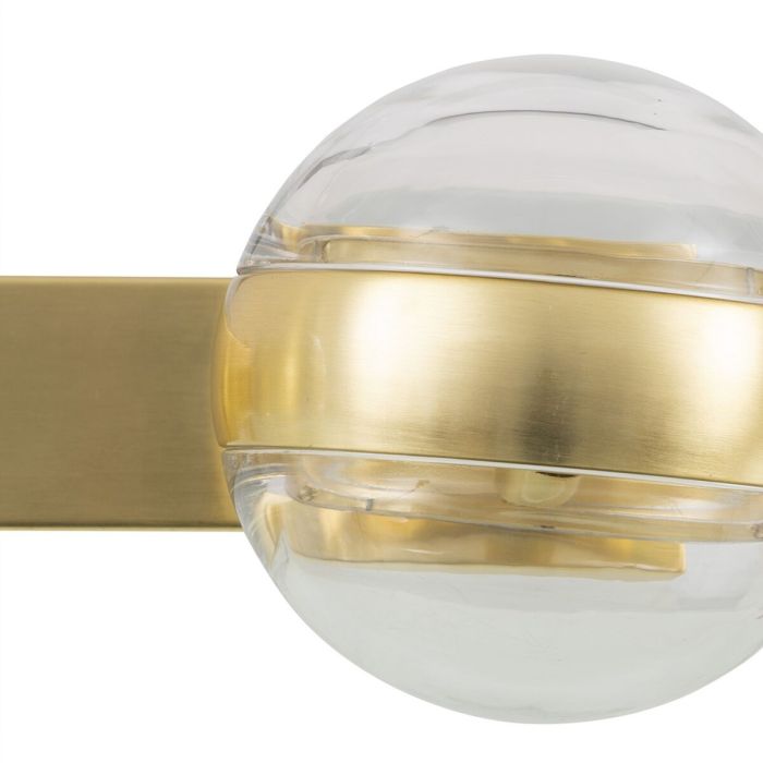 Lámpara de Pared 40 x 15 x 17,5 cm Cristal Dorado Hierro 3