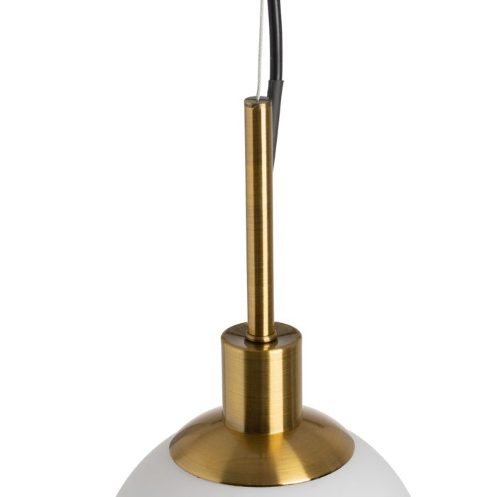 Lámpara de Techo 15 x 15 x 128 cm Cristal Dorado 5