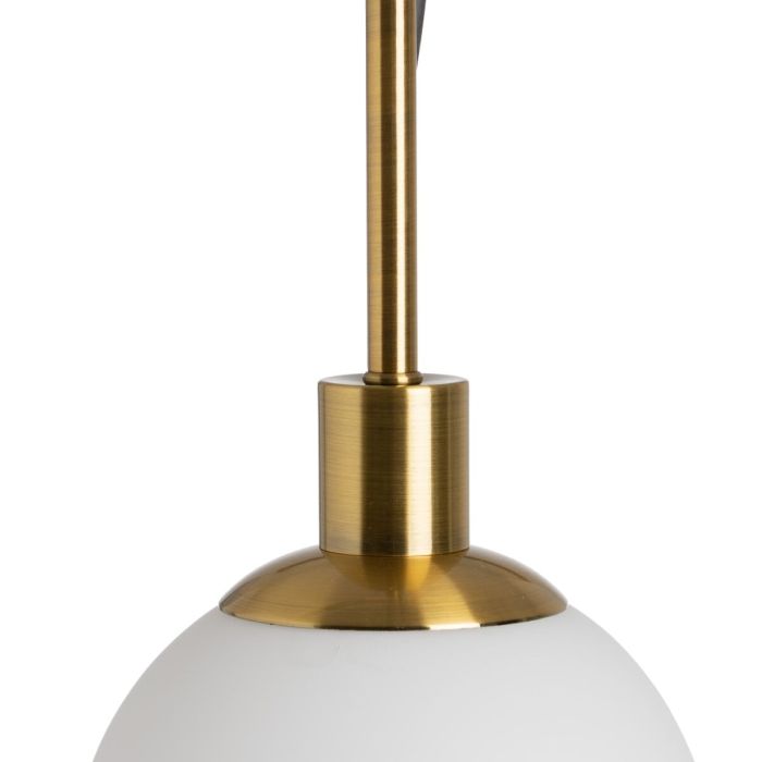 Lámpara de Techo 15 x 15 x 128 cm Cristal Dorado 3