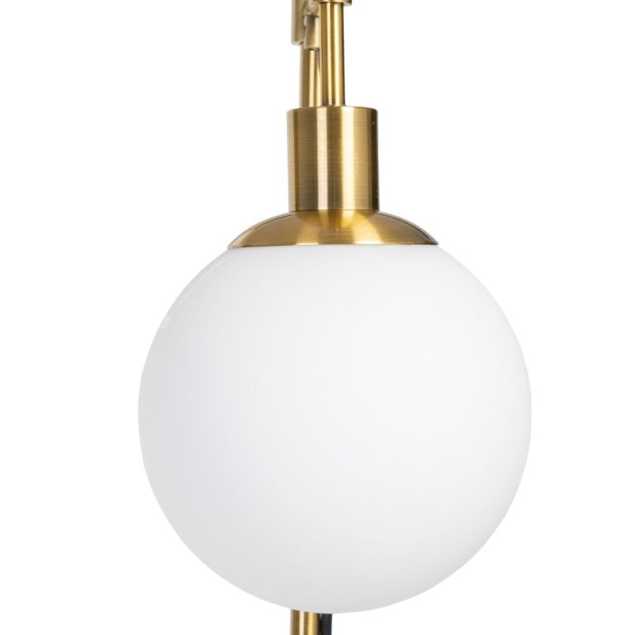 Lámpara de Pie 24 x 17 x 160 cm Cristal Dorado Metal 4