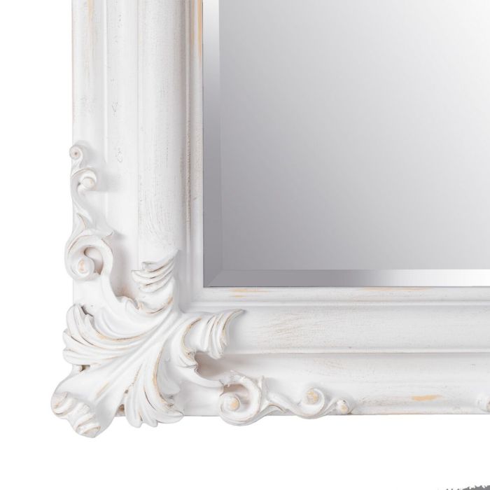 Espejo 46 x 6 x 147 cm Cristal Madera Blanco 3