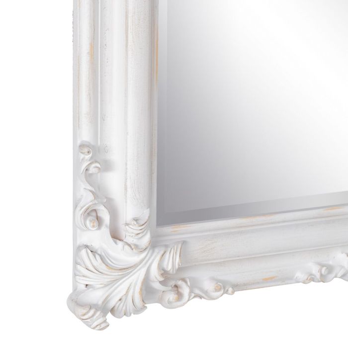 Espejo 46 x 6 x 147 cm Cristal Madera Blanco 2