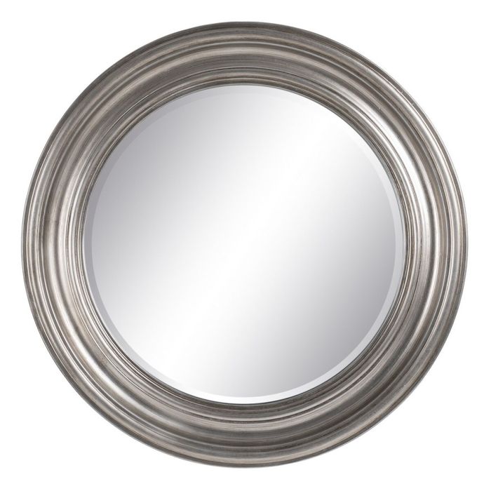 Espejo de pared 53 x 3,5 x 53 cm Cristal Madera Plata Espejo de pared 53 x 3,5 x 53 cm Cristal Madera Plata