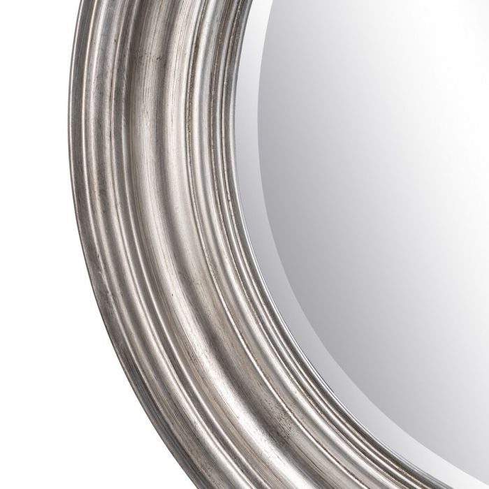 Espejo de pared 53 x 3,5 x 53 cm Cristal Madera Plata 4 Espejo de pared 53 x 3,5 x 53 cm Cristal Madera Plata 4