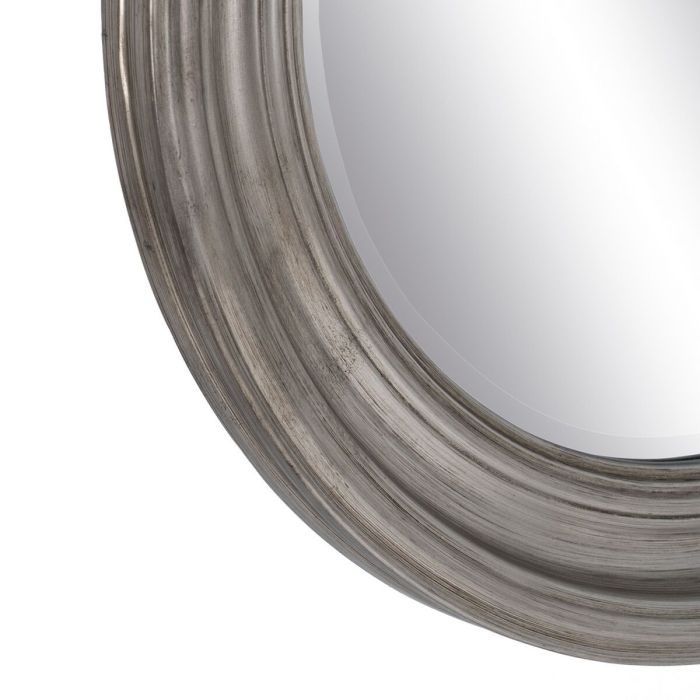Espejo de pared 53 x 3,5 x 53 cm Cristal Madera Plata 2 Espejo de pared 53 x 3,5 x 53 cm Cristal Madera Plata 2