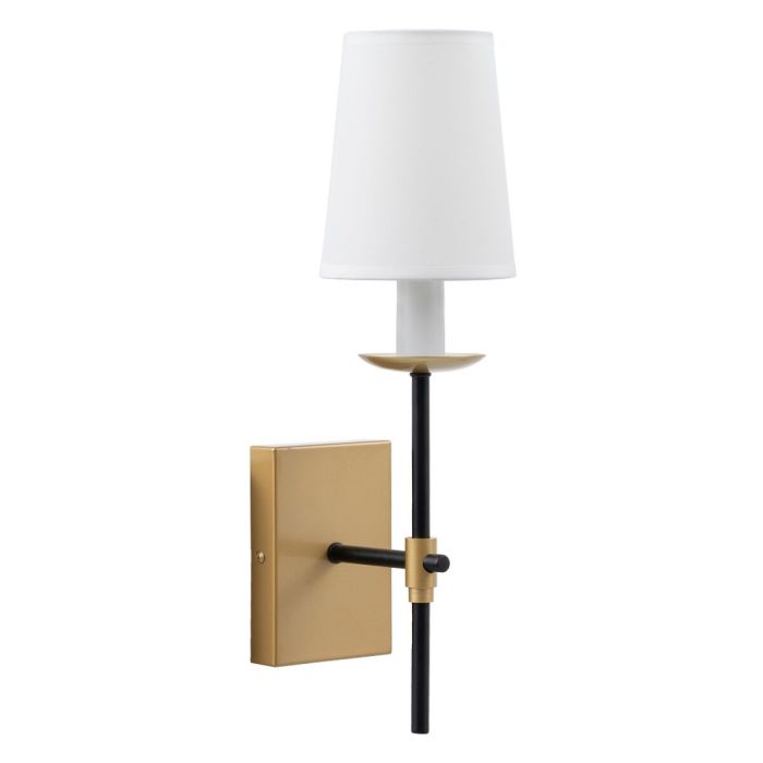 Lámpara de Pared 12 x 15 x 36 cm Negro Dorado Metal Clásico Lámpara de Pared 12 x 15 x 36 cm Negro Dorado Metal Clásico