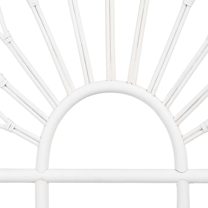 Cabecero de Cama 100 x 3 x 125 cm Blanco Ratán 2 Cabecero de Cama 100 x 3 x 125 cm Blanco Ratán 2
