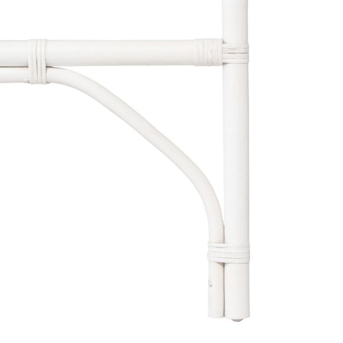 Cabecero de Cama 100 x 3 x 125 cm Blanco Ratán 1 Cabecero de Cama 100 x 3 x 125 cm Blanco Ratán 1