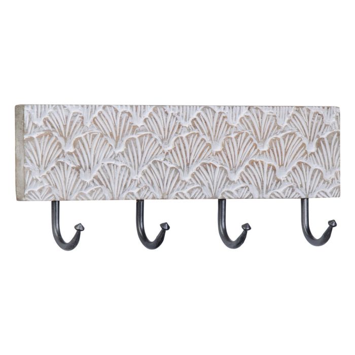 Perchero de Pared 38,5 x 7 x 15 cm Metal Madera 4