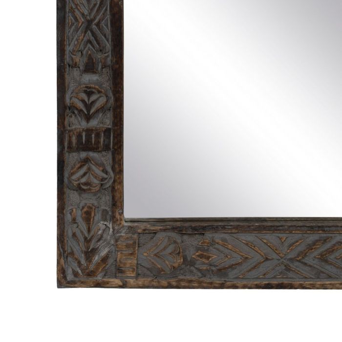Espejo de pared 77 x 3 x 113 cm Madera Marrón 2