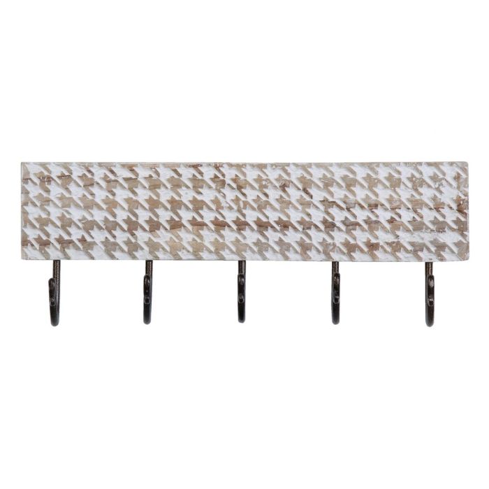 Perchero de Pared 46 x 7 x 16,5 cm Metal Madera Perchero de Pared 46 x 7 x 16,5 cm Metal Madera