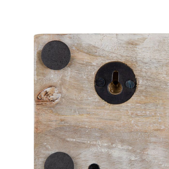Perchero de Pared 46 x 7 x 16,5 cm Metal Madera 1 Perchero de Pared 46 x 7 x 16,5 cm Metal Madera 1