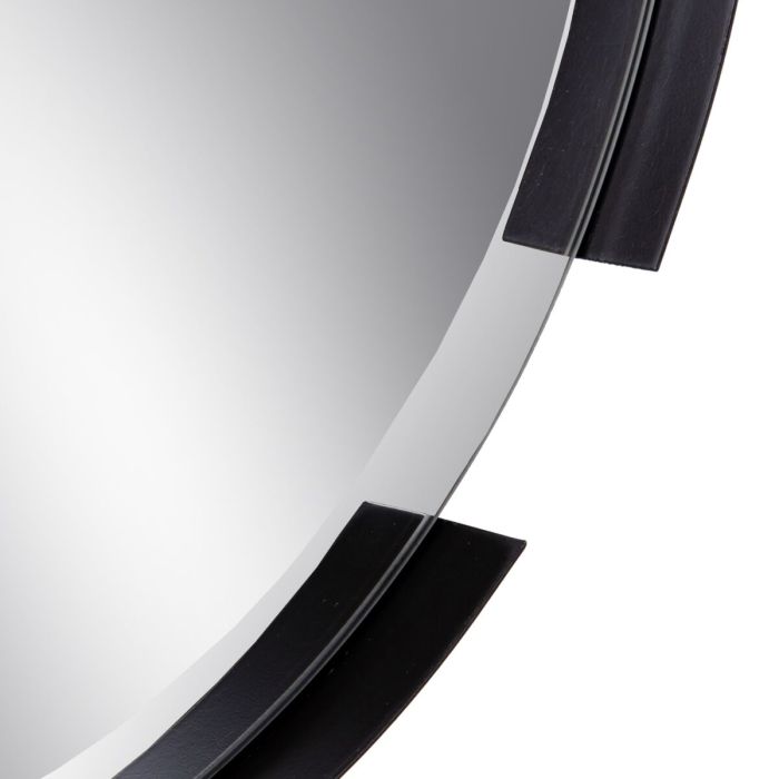 Espejo de pared 41 x 3 x 41 cm Negro Metal 2