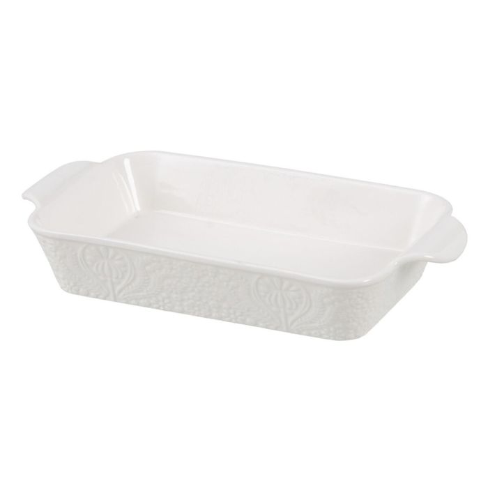 Fuente de Cocina 32 x 17,5 x 5 cm Porcelana Blanco Fuente de Cocina 32 x 17,5 x 5 cm Porcelana Blanco