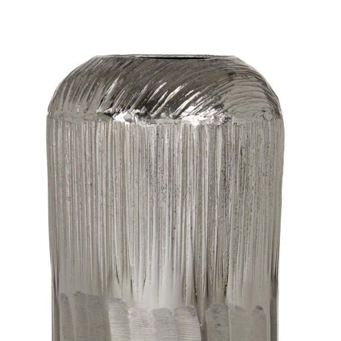 Jarrón 15 x 15 x 28 cm Plata Aluminio 3