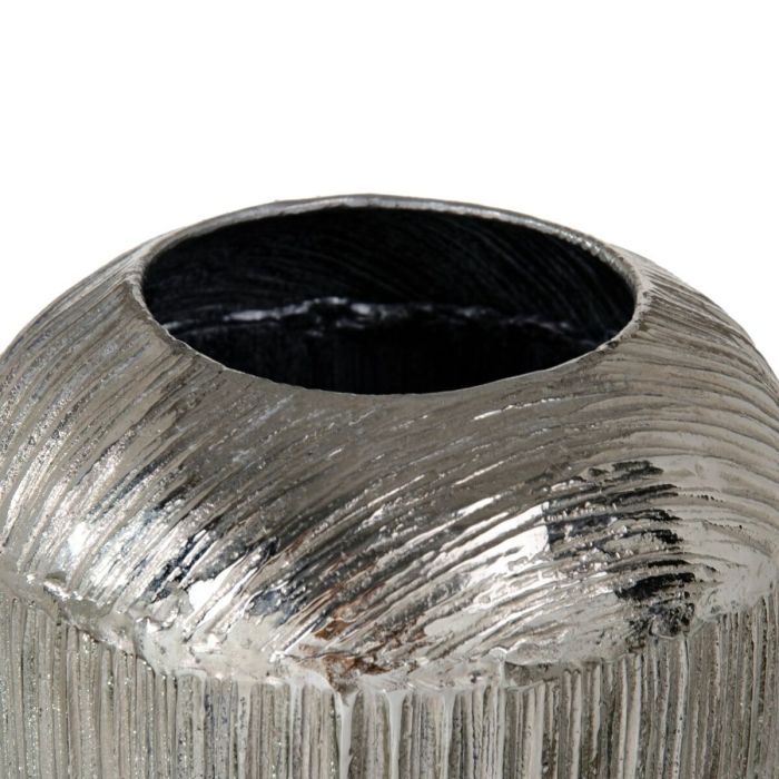 Jarrón Plata Aluminio 15 x 15 x 38 cm 2