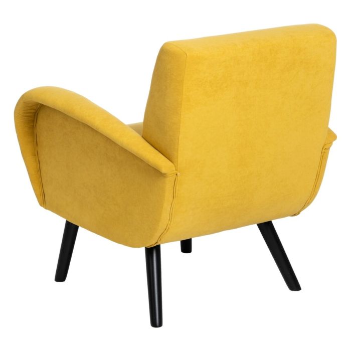 Sillón 72 x 71 x 81 cm Tejido Sintético Madera Amarillo 7