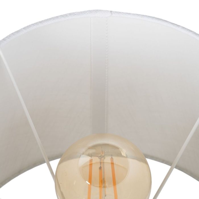 Lámpara de mesa Dorado Lino Metal Hierro 40 W 220 V 28 x 28 x 48 cm 2