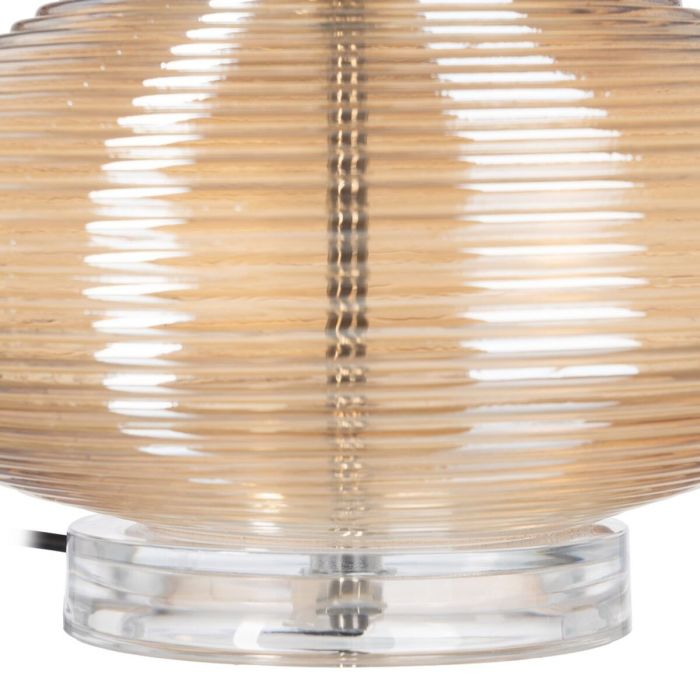 Lámpara de mesa Dorado Lino Metal Hierro 40 W 220 V 30 x 30 x 47 cm 5