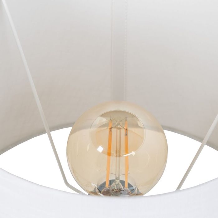 Lámpara de mesa Dorado Lino Metal Hierro 40 W 220 V 30 x 30 x 47 cm 2