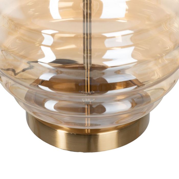 Lámpara de mesa Dorado Lino Metal Hierro 40 W 220 V 30 x 30 x 47 cm 4