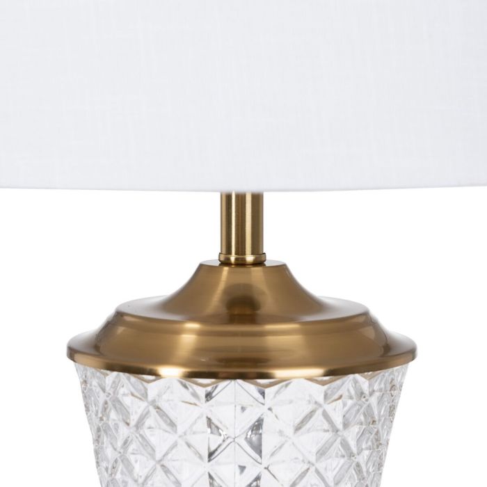 Lámpara de mesa Dorado Lino Metal Hierro 40 W 220 V 35 x 35 x 69 cm 6