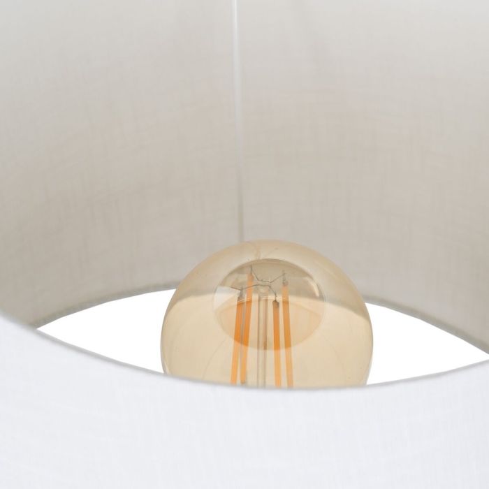 Lámpara de mesa Dorado Lino Metal Hierro 40 W 220 V 33 x 33 x 58 cm 7