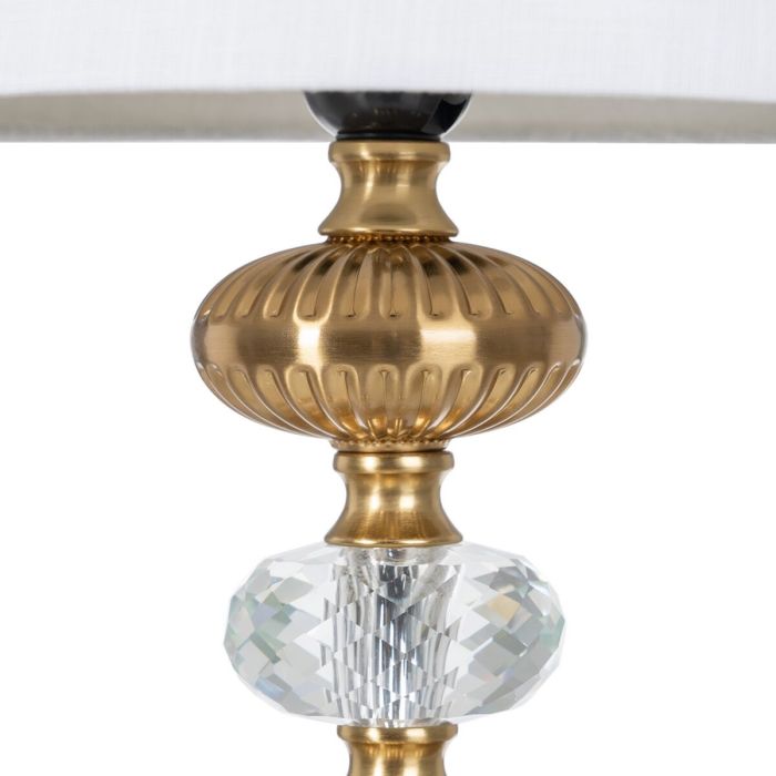 Lámpara de mesa Dorado Lino Metal Hierro 40 W 220 V 30 x 30 x 52 cm 6