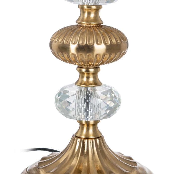 Lámpara de mesa Dorado Lino Metal Hierro 40 W 220 V 30 x 30 x 52 cm 5