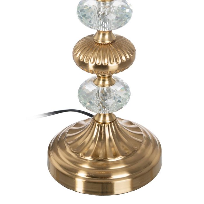 Lámpara de mesa Dorado Lino Metal Hierro 40 W 220 V 30 x 30 x 52 cm 4