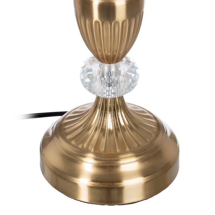 Lámpara de mesa Dorado Lino Metal Hierro 40 W 220 V 25 x 25 x 43 cm 4 Lámpara de mesa Dorado Lino Metal Hierro 40 W 220 V 25 x 25 x 43 cm 4