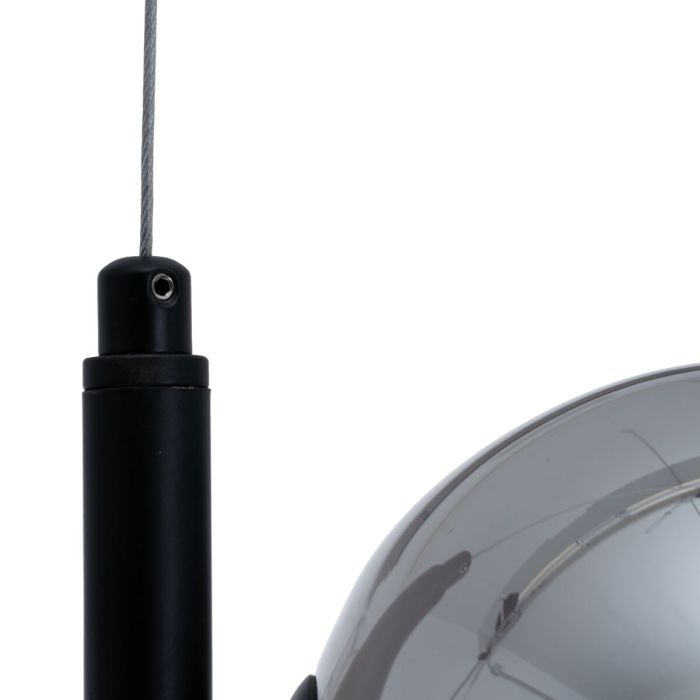 Lámpara de Techo 85 x 15 x 32 cm Cristal Negro Metal 3