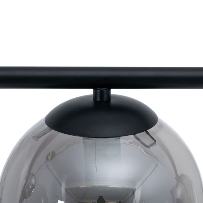 Lámpara de Techo 100 x 15 x 30 cm Cristal Negro Metal 5