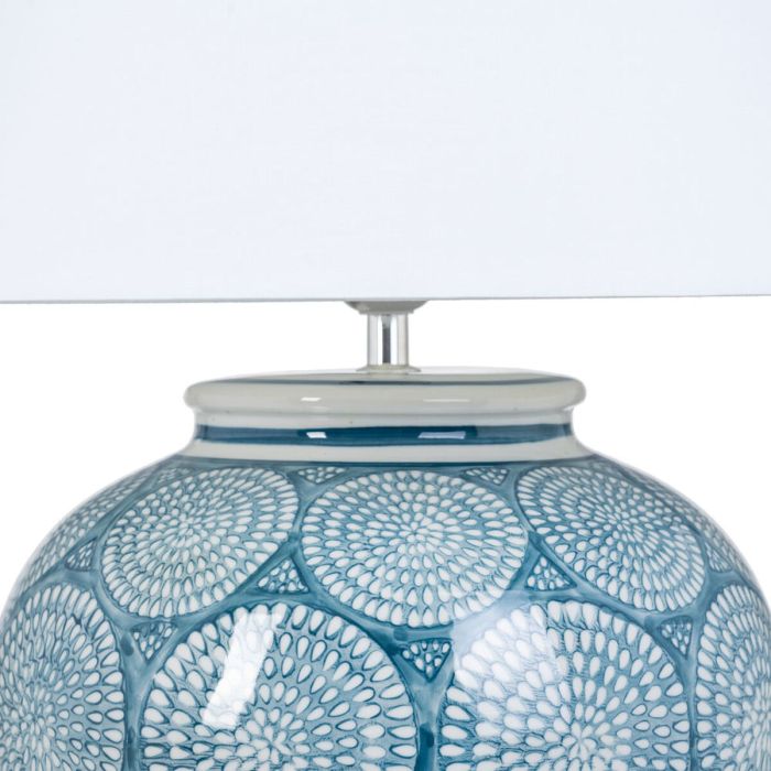 Lámpara de mesa Cerámica Turquesa 41 x 41 x 61 cm 4 Lámpara de mesa Cerámica Turquesa 41 x 41 x 61 cm 4