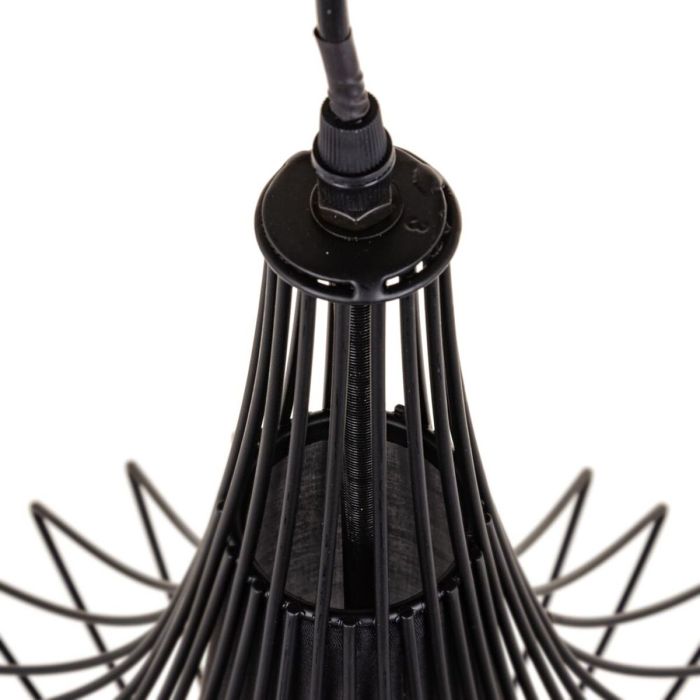 Lámpara de Techo Negro 30 x 30 x 45 cm Hierro 4