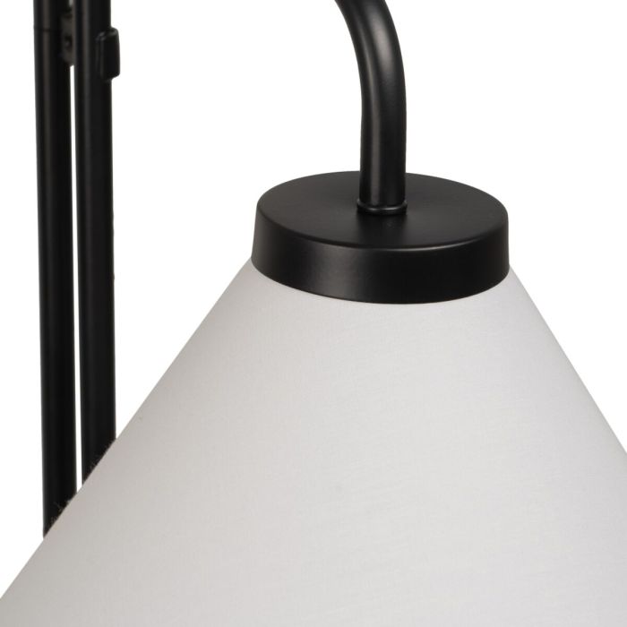 Lámpara de Pared 25 x 37 x 60 cm Tejido Sintético Negro Metal Moderno 5