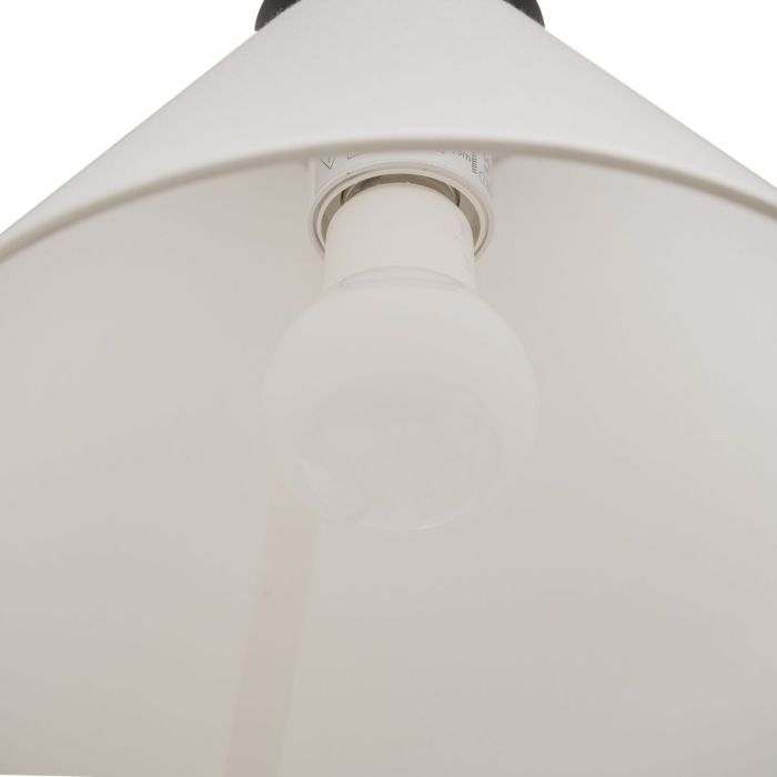 Lámpara de Pared 25 x 37 x 60 cm Tejido Sintético Negro Metal Moderno 2