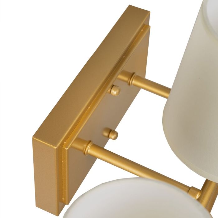 Lámpara de Pared 58 x 20 x 31,5 cm Tejido Sintético Dorado Metal Moderno 1