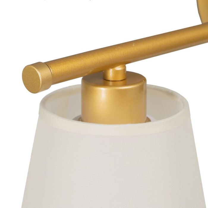 Lámpara de Pared 82 x 20 x 25 cm Tejido Sintético Dorado Metal Moderno 3